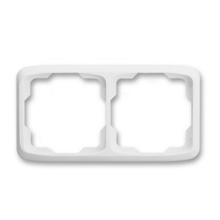 Rámeček ABB Tango 3901A-B20 B dvojnásobný vodorovný bílý