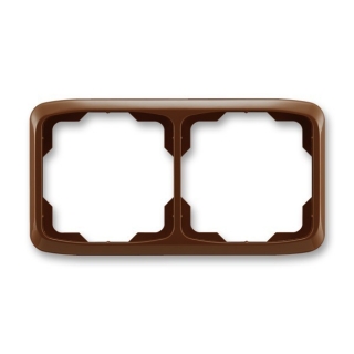 Rámeček ABB Tango 3901A-B20 H dvojnásobný vodorovný hnědý