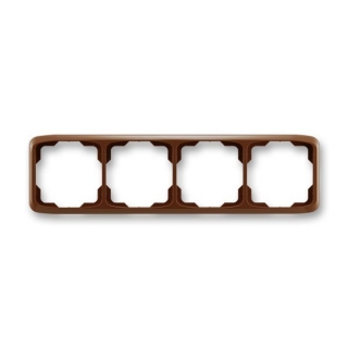 Rámeček ABB Tango 3901A-B40 H čtyřnásobný vodorovný hnědý